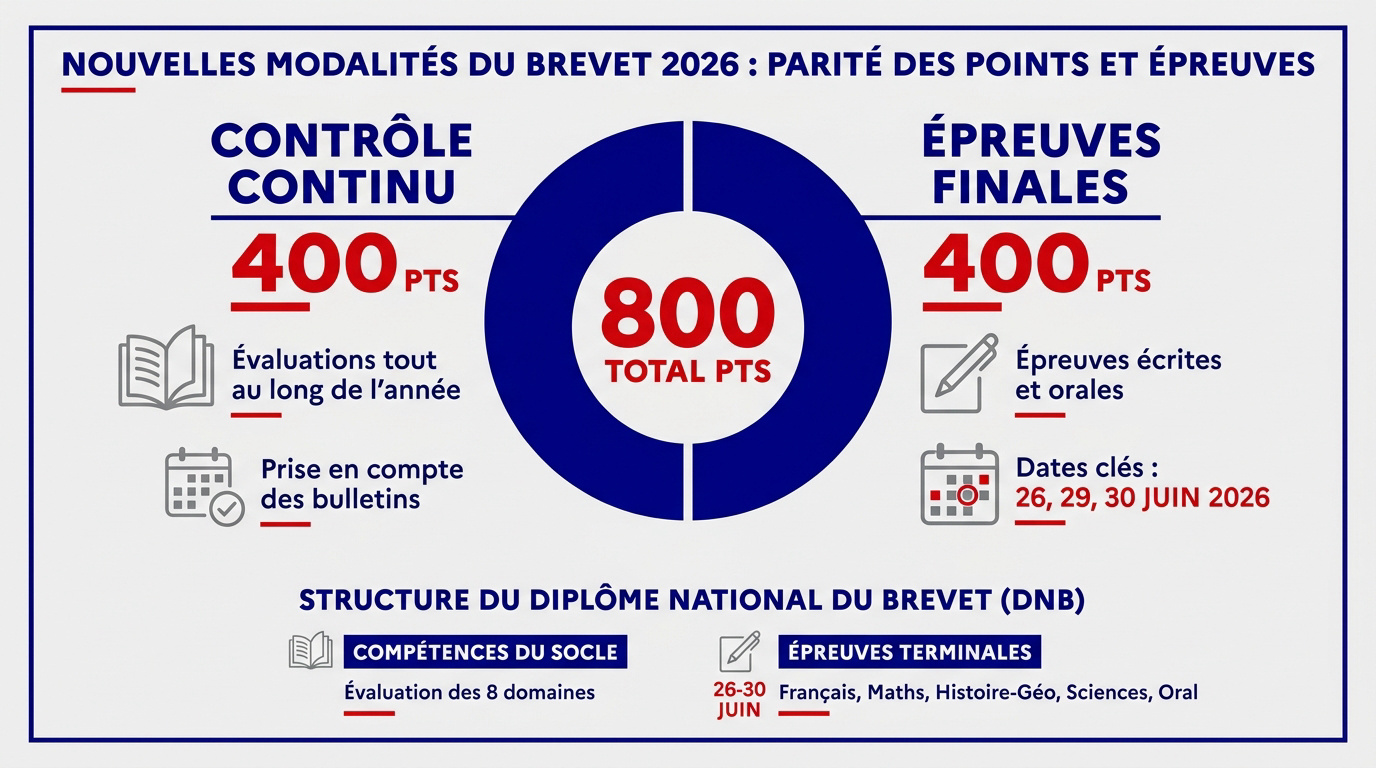 Calendrier brevet 2026