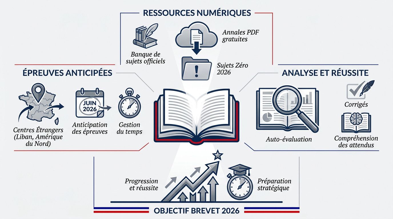 Infographie préparation brevet 2026