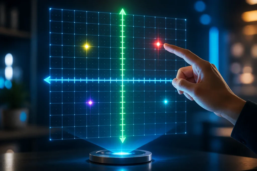 Systeme de coordonnees holographique interactif