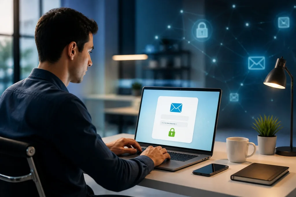 Connexion securisee a la messagerie